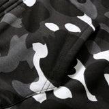 Bathing Ape Hoodie Luminous Camouflage Spotted Shark Double Hooded Zip Sweater