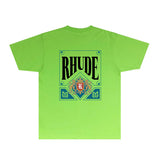 Rhude T Shirts Printed Trendy Pure Cotton