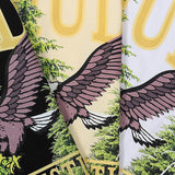 Rhude T Shirts Pandora Eagle Print Cotton Short Sleeve Men and Women