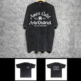 Amiri washed t-shirt artistic word short sleeves