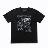 ERD T Shirts Scissor Edward Comic Print Loose Short Sleeve T-shirt