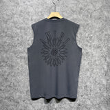 Amiri tank top dotted lotus printing