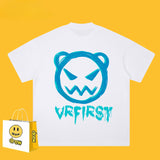 Drew T Shirts Funny Smiley Printed Short Sleeve