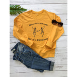 When you're dead inside, but it's Christmas Sweatshirt