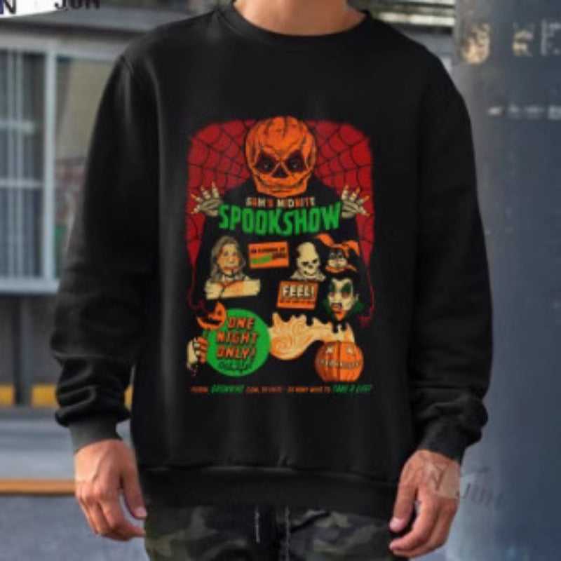 Pumpkin Halloween Crewneck Sweatshirt Unisex