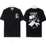 Casablanca T Shirts Rainbow Gate Alphabet