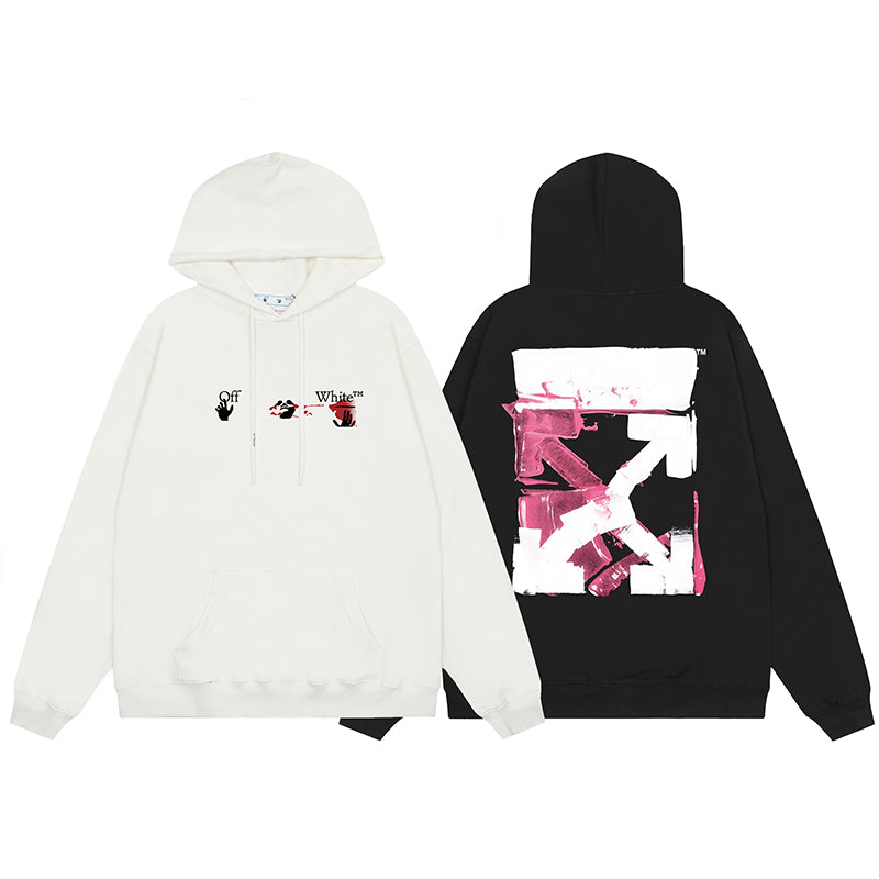 OFF WHITE Hoodie Trendy Street Style Personalized Cotton