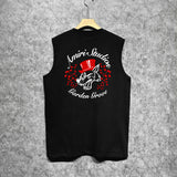Amiri tank top hat big gray wolf printing