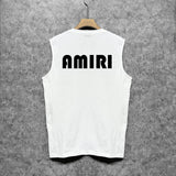 Amiri tank top cashew flower large simple logo printing