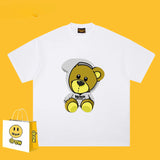 Drew T Shirts Cotton Short Sleeve Bear Print