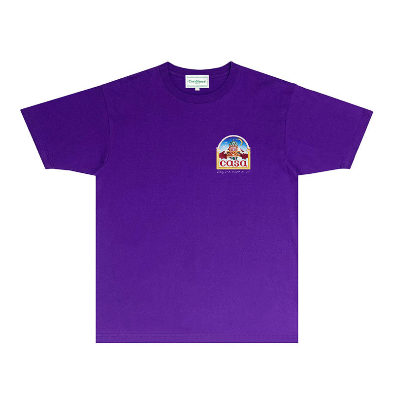 Casablanca T Shirts Fashion Print Street
