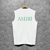 Amiri tank top splash paint simple letterprinting