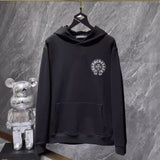 Chh Chrome Hearts Hoodie Croix Horseshoe Sanskrit Casual Hooded Sweater
