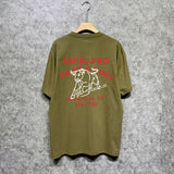Amiri t shirts bull printing short sleeve