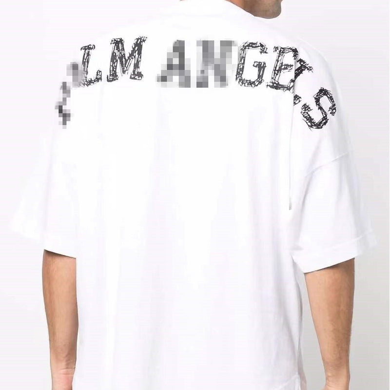 Palm Angels T Shirts Printed Short Sleeve T-shirt Men and Women Loose Half Sleeve