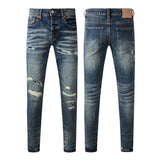 Purple Brand Jeans Pure Cotton High Street Trend #9096