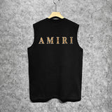 Amiri tank top tiger stripe spider print