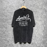 Amiri washed t-shirt fracture printing
