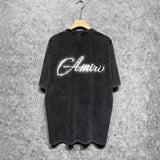 Amiri washed t-shirt gypsophila short sleeves