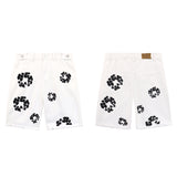 Denim Tears Shorts Summer Men's and Women's Loose Casual Denim Shorts