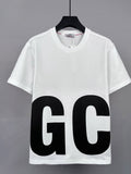 GCD T-Shirt Loose Printed Short Sleeve Crew Neck Top