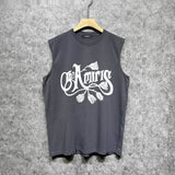 Amiri tank top morning glory printing