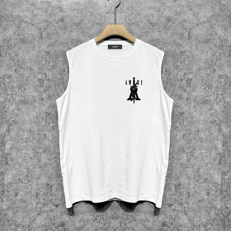 Amiri tank top sword printing