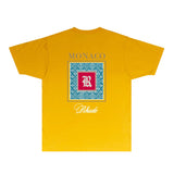 Rhude T Shirts Printed Trendy Pure Cotton