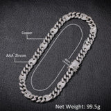 Chains HIPHOP Color Matching Hip Hop Necklace Punk Diamond Spectrum