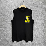 Amiri tank top tiger printing
