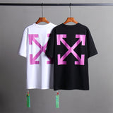 Off White T Shirts Religious Angel Oil Painting Short Sleeves