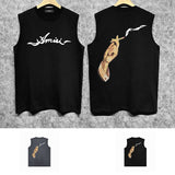 Amiri tank top smoke print