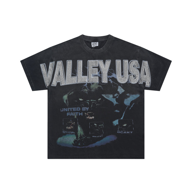 Valeforever Vale T Shirts Direct Injection Hotfix rhinestones Short Sleeves