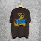 Amiri t shirts king cobra gold printing short sleeve