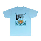 Rhude T Shirts Printed Trendy Pure Cotton