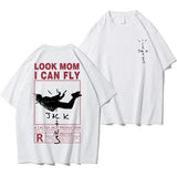 Oversized T-shirts Tops Rapper Cactus Jack Graphic Cotton