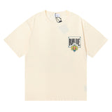Rhude T Shirt Playing Cards Printed Hip Hop Men and Women Casual Loose