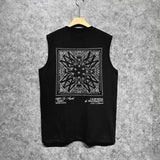 Amiri tank top simple logo square scarf printing