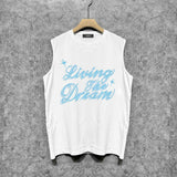 Amiri tank top cloud letterprinting