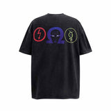 SAINT MICHAEL Vintage T Shirt FALSE PERCEPTION x Marilyn Manson Lightning Vintage Short Sleeve