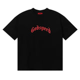Godspeed T Shirts Skull Rose Clock Plate Double Yarn Cotton Casual Short Sleeve Men and Women