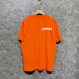 Amiri t shirts letterprinting short sleeves