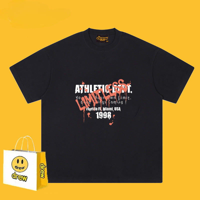Drew T Shirts Smiley Face Short Sleeve T-shirt