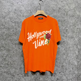 Amiri t shirts hollywood rose printing short sleeve