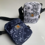 Mens Carhar Bag CARHAR WIP Baroque Cashew Flower Shoulder Crossbody Square Bag