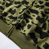 Bathing Ape Hoodie Two-Hat Camouflage Hoodie Men's and Women's Hooded Cardigan Shark Sweater Jacket