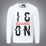 Dsq2 Hoodie DSQ Lian D2 Icon Letter Print Sweatshirt Trendy Men's Autumn and Winter