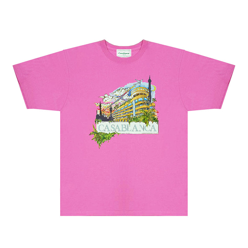 Casablanca T Shirts Fashion Print Street