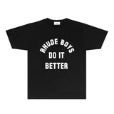 Rhude T Shirts Printed Trendy Pure Cotton