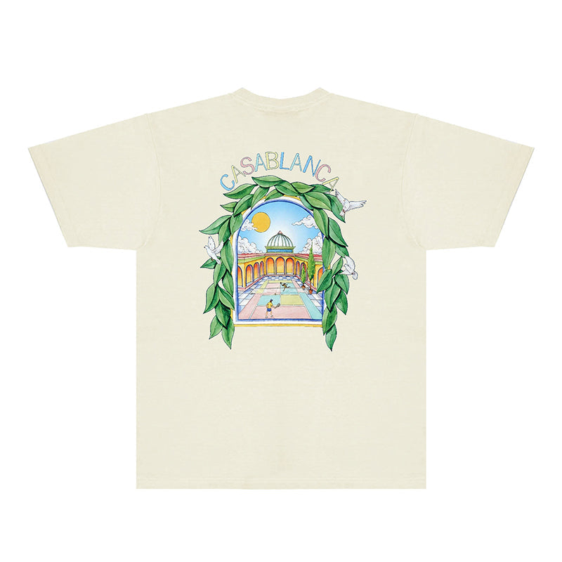 Casablanca T Shirts Fashion Print Street